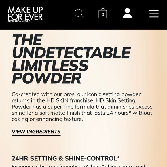 MAKE UP FOREVER NEW Undetectable Limitless Setting Powder – Rose – Full Size 18G - Picture 2 of 15